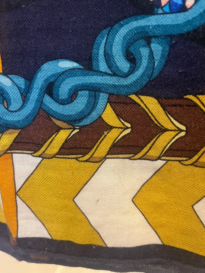 エルメス　カシシル140 乗馬の装具一式　カシミヤシルク