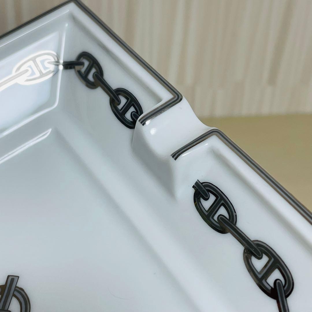 HERMES エルメス シェーヌダンクル アッシュトレイ 灰皿 シルバー