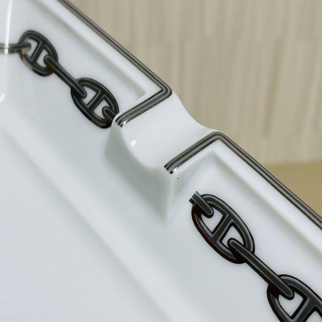HERMES エルメス シェーヌダンクル アッシュトレイ 灰皿 シルバー