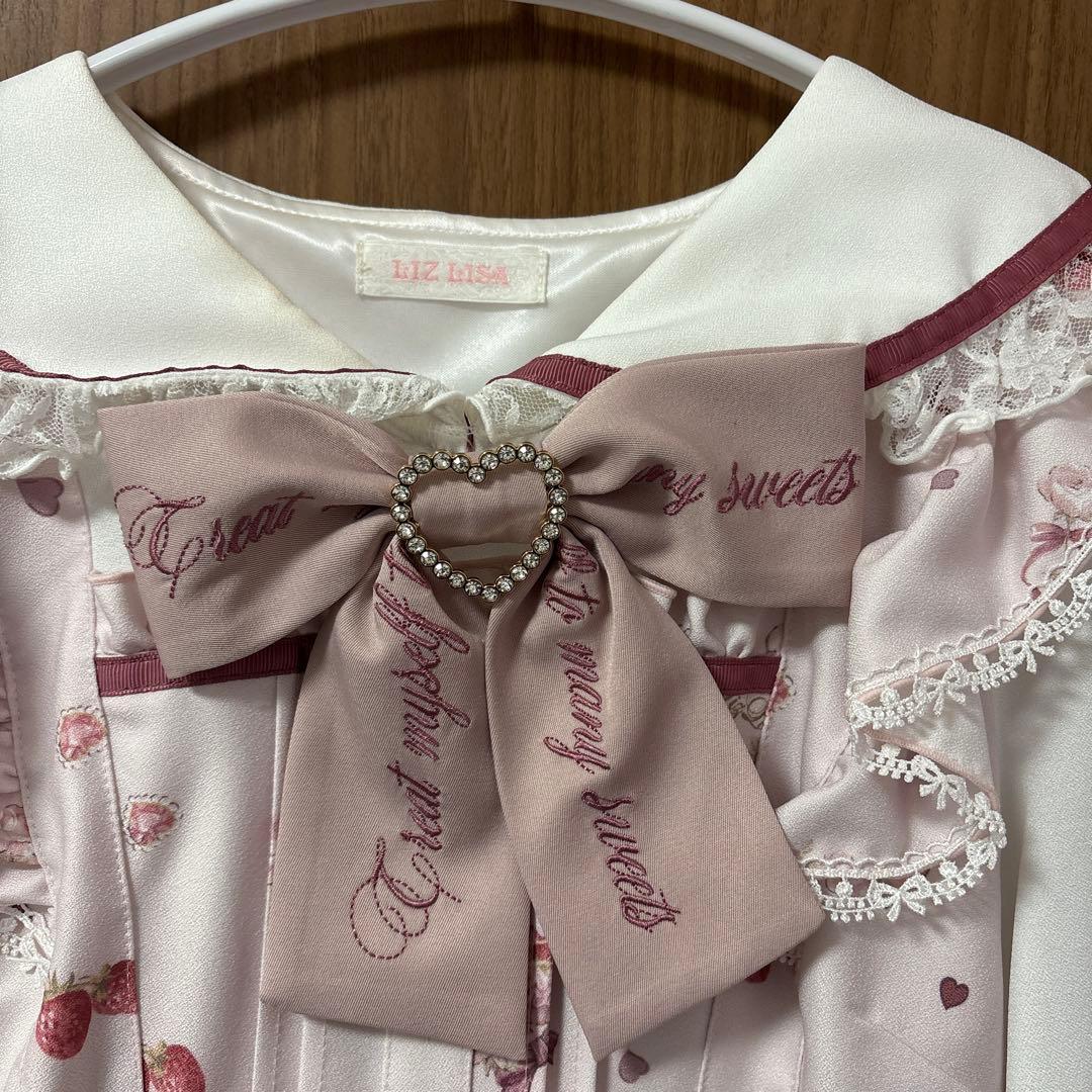 LIZLISA Many Hearts アフタヌーンティー柄ワンピース リズリサ