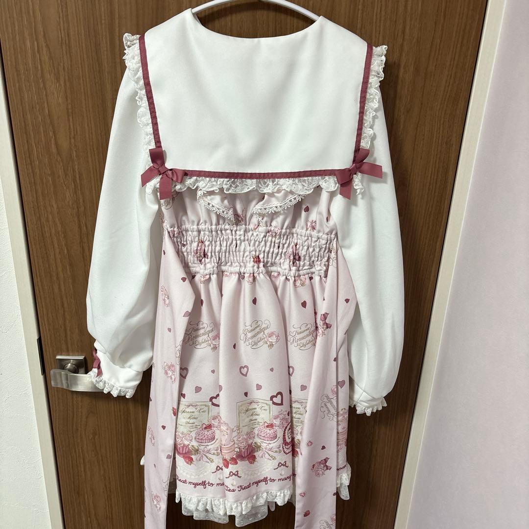 LIZLISA Many Hearts アフタヌーンティー柄ワンピース リズリサ