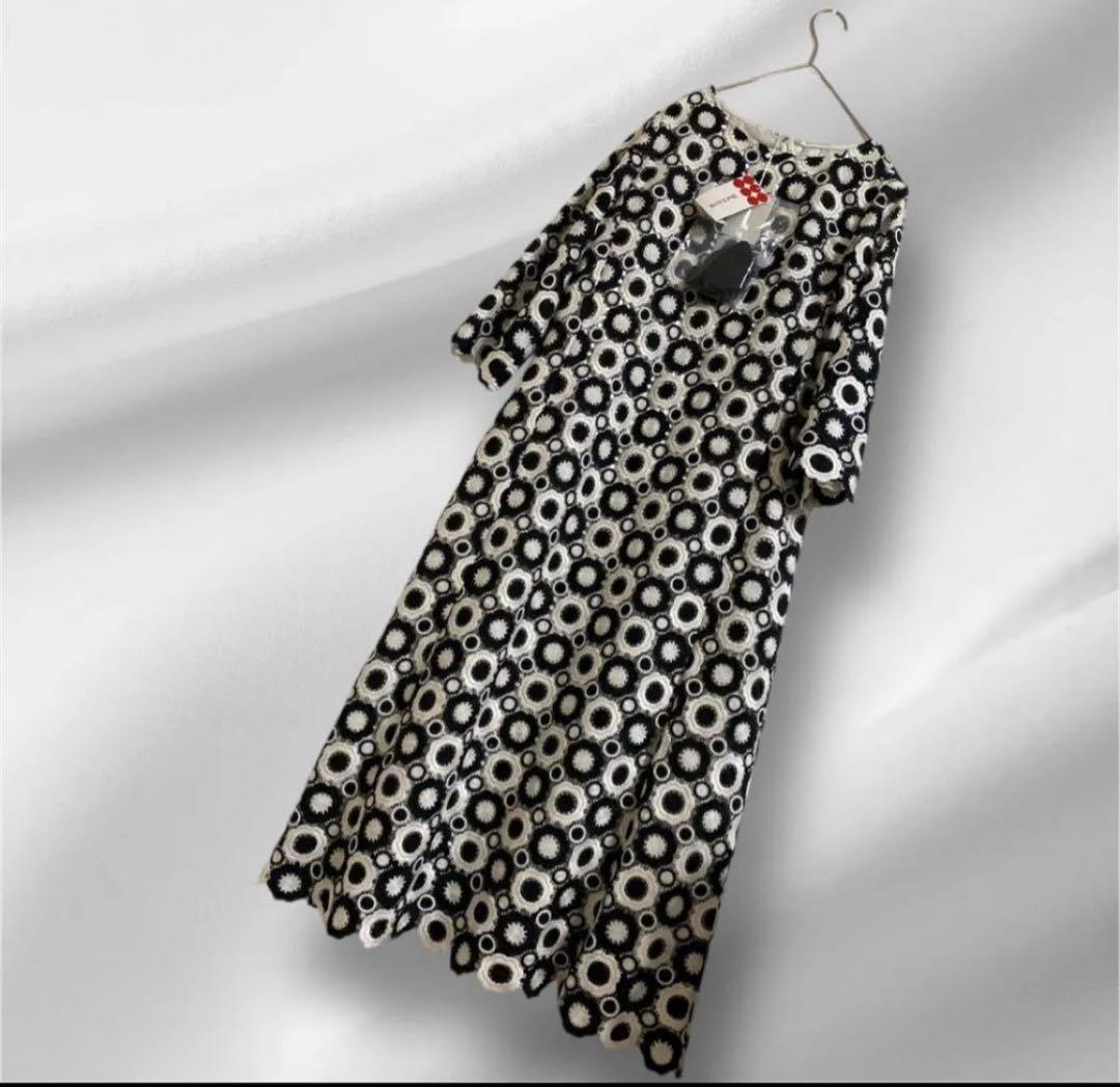 大きいサイズ新品Do CLASSE/刺繍レースロングワンピース13