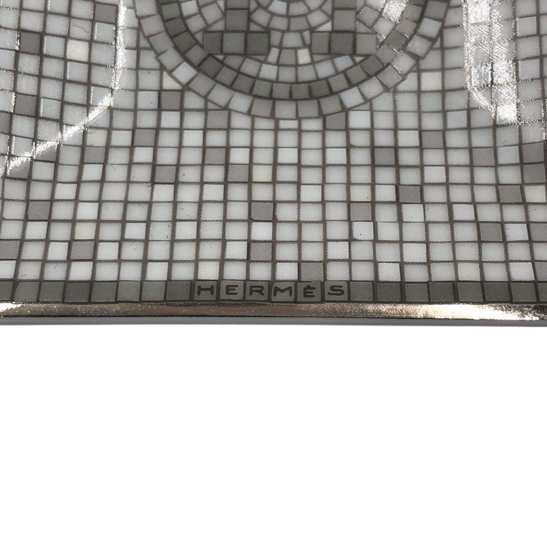 良品◎Hermès エルメス モザイク ヴァンキャトル プラチナ プチカレ