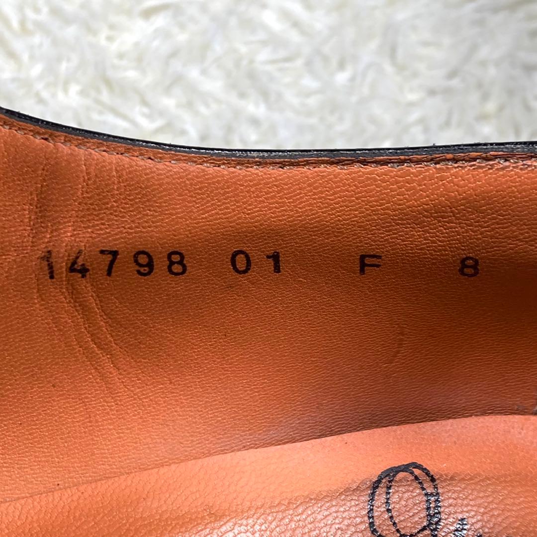 『美品』Santoni ダブルモンクストラップ ストレートチップ メダリオン　黒