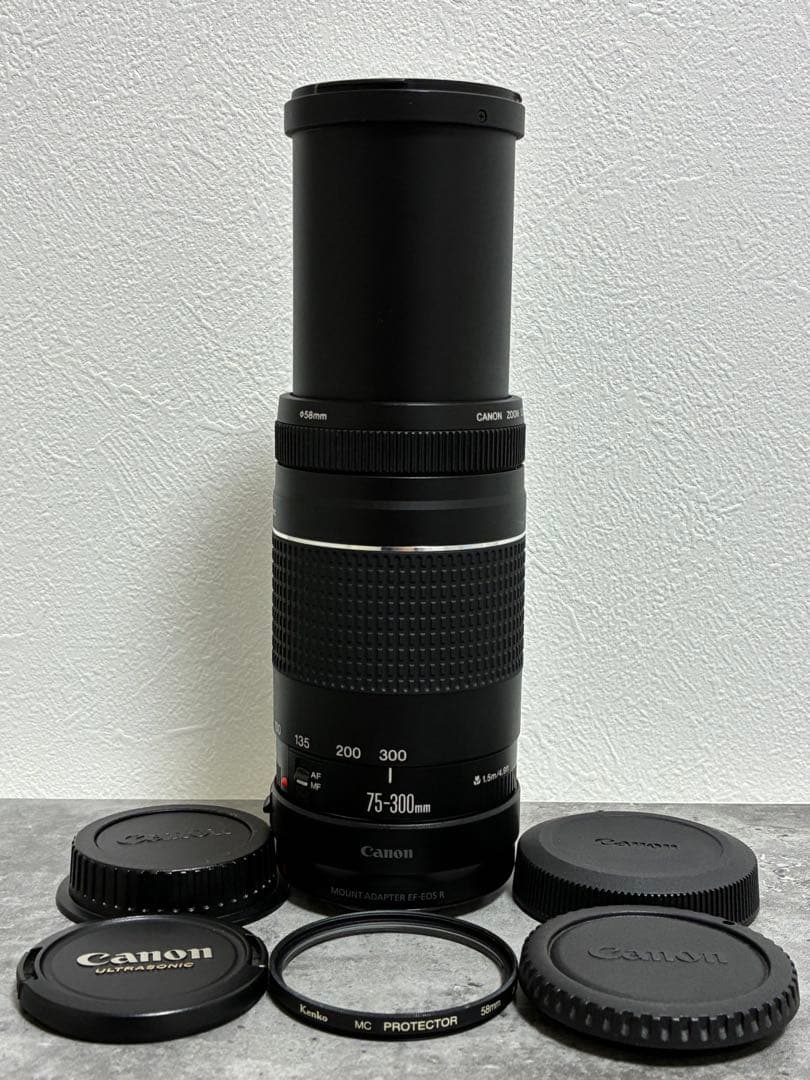 ⭐️美品⭐️Canon EF 75-300 III & EF-EOS R アダプター