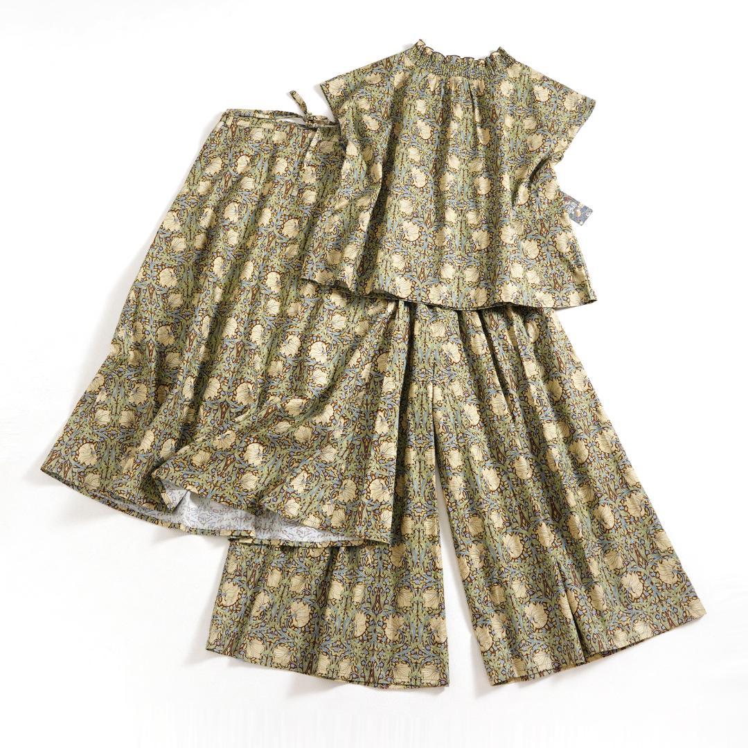 812t*新品 ソソット×BEST OF MORRIS ワイドパンツ.