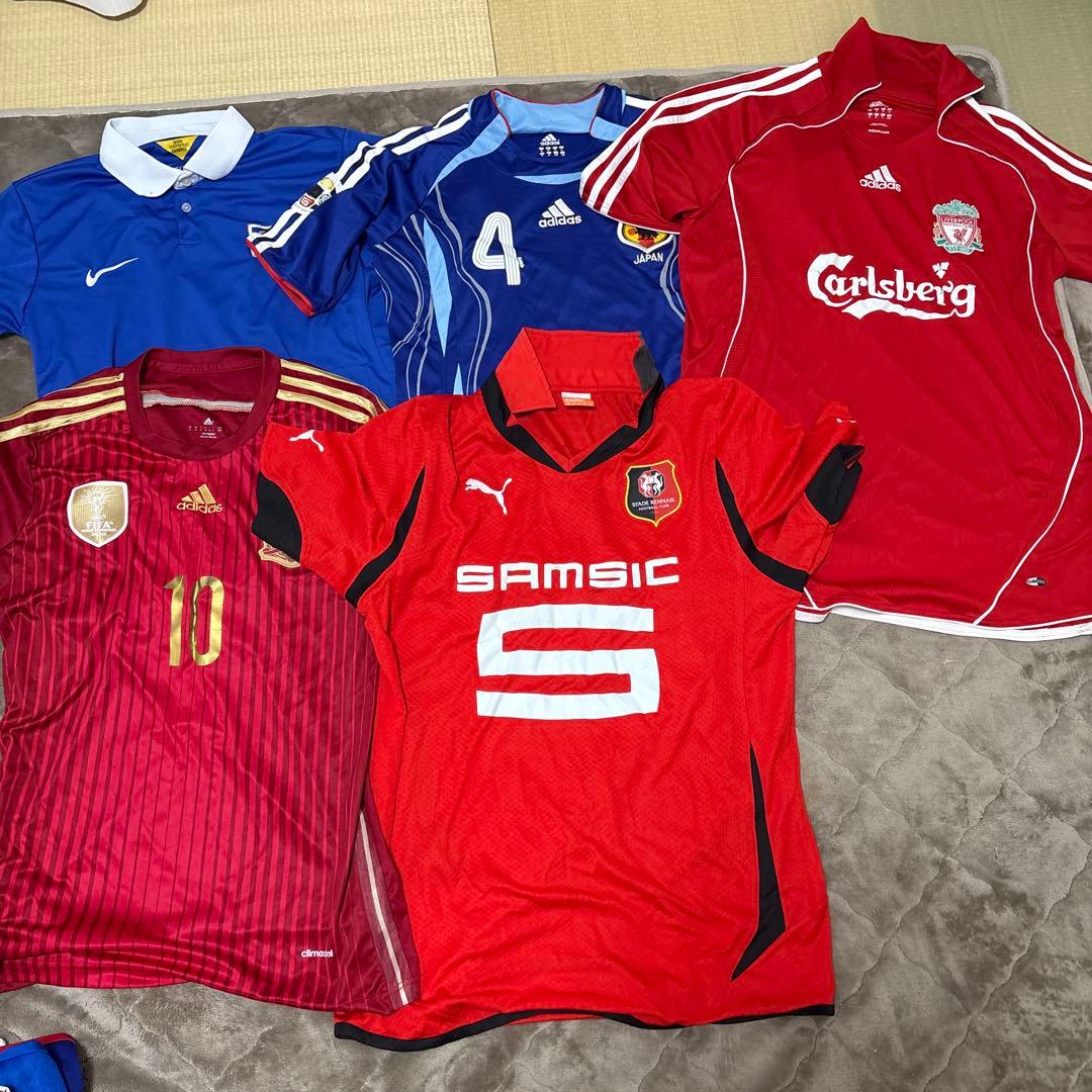 【19枚セット】サッカー　ユニフォーム　まとめ売り　正規品/ノーブランド　おまけ