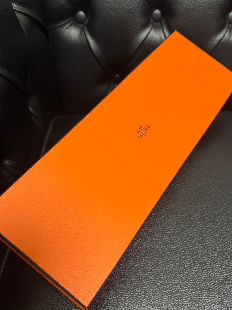 【新品未使用】 HERMES エルメス　ネクタイ　ネイビー シルク100%