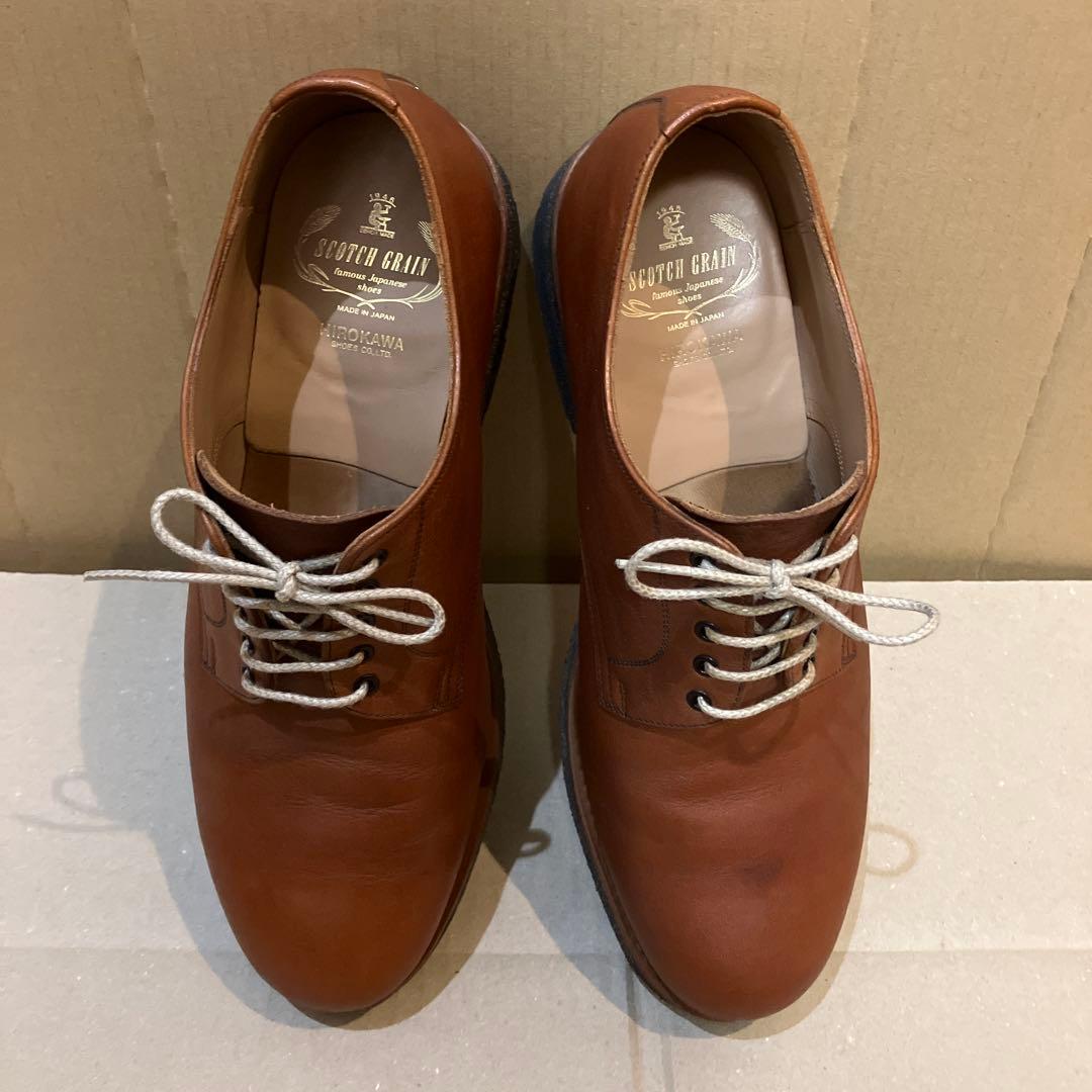 スコッチグレイン　ブリックカジュアル　ブラウン　26cm EEE 栃木レザー