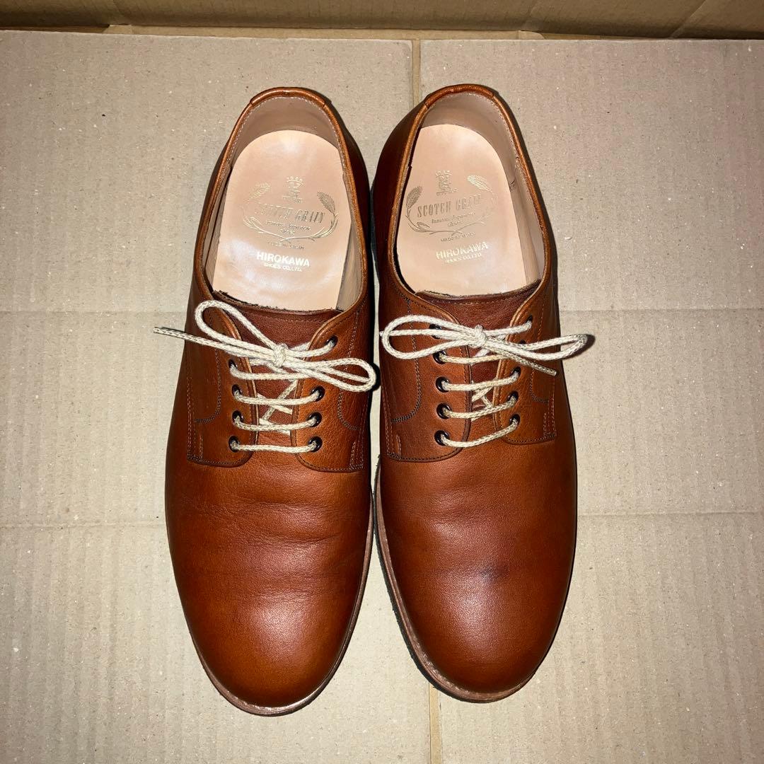 スコッチグレイン　ブリックカジュアル　ブラウン　26cm EEE 栃木レザー