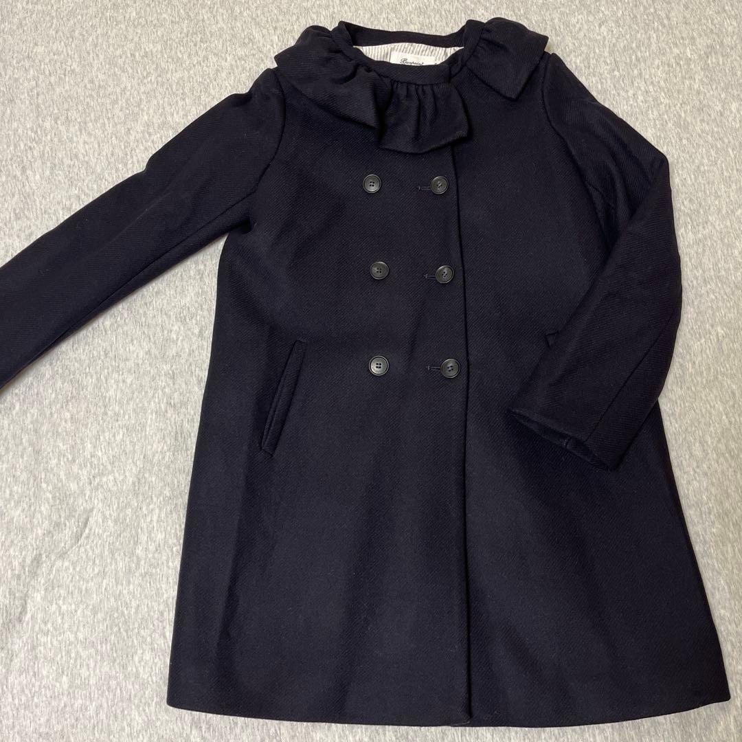 Bonpoint ネイビー ウールコート