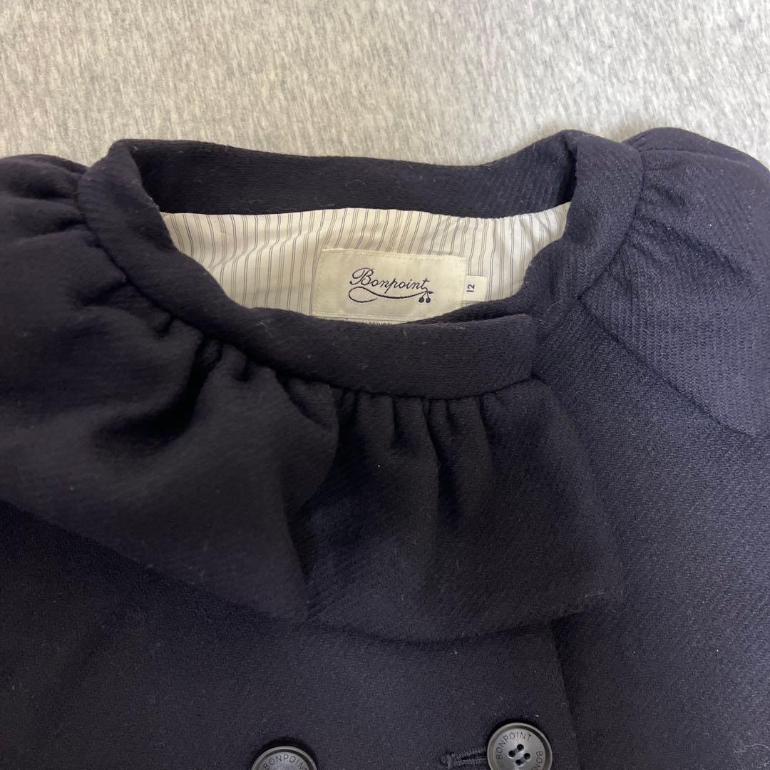 Bonpoint ネイビー ウールコート