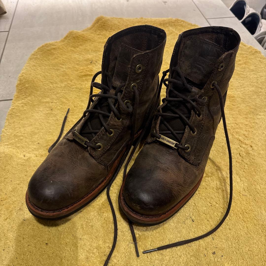 う*り様 【極美品】ハーレーダビッドソン 純正 ライディングブーツ 27cm 本