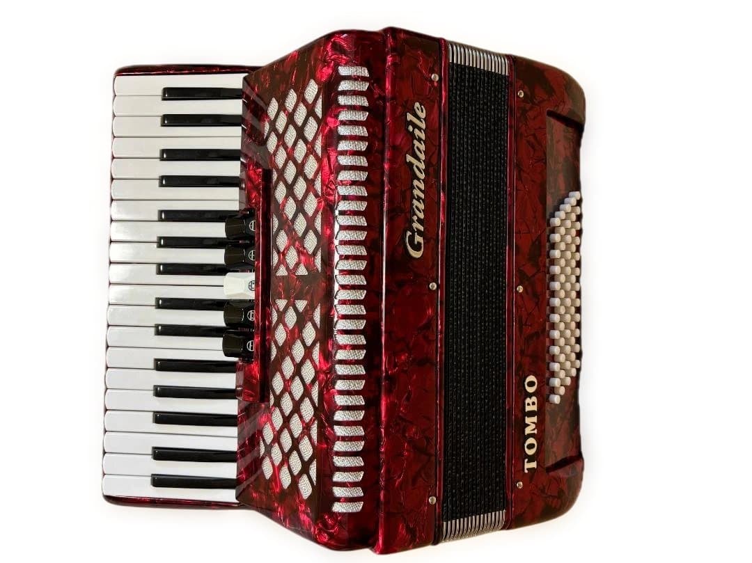 TOMBO グランデール 赤 アコーディオン