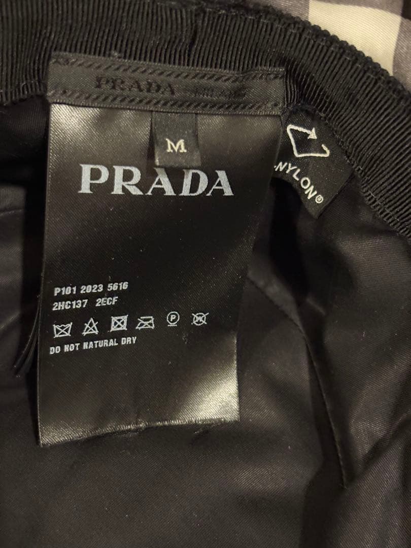 PRADA チェック柄 バケットハット