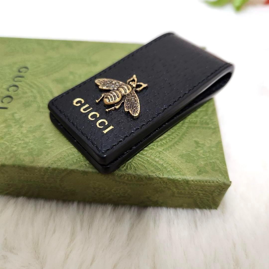 ✨新品未使用　付属品あり✨グッチ　マネークリップ　ビー　蜂　アニマリエ　ロゴ