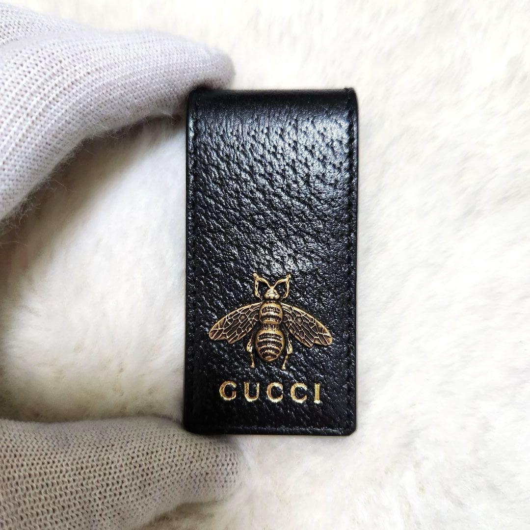 ✨新品未使用　付属品あり✨グッチ　マネークリップ　ビー　蜂　アニマリエ　ロゴ