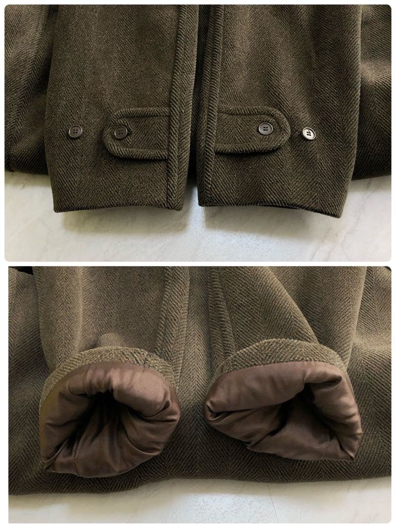 【白タグ 希少色】グローバーオール ダッフルコート キングストン ヘリンボーン