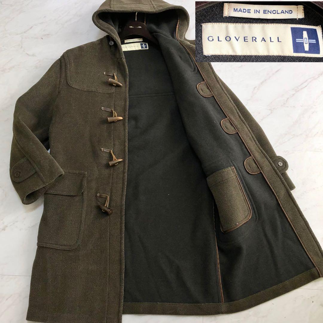 【白タグ 希少色】グローバーオール ダッフルコート キングストン ヘリンボーン
