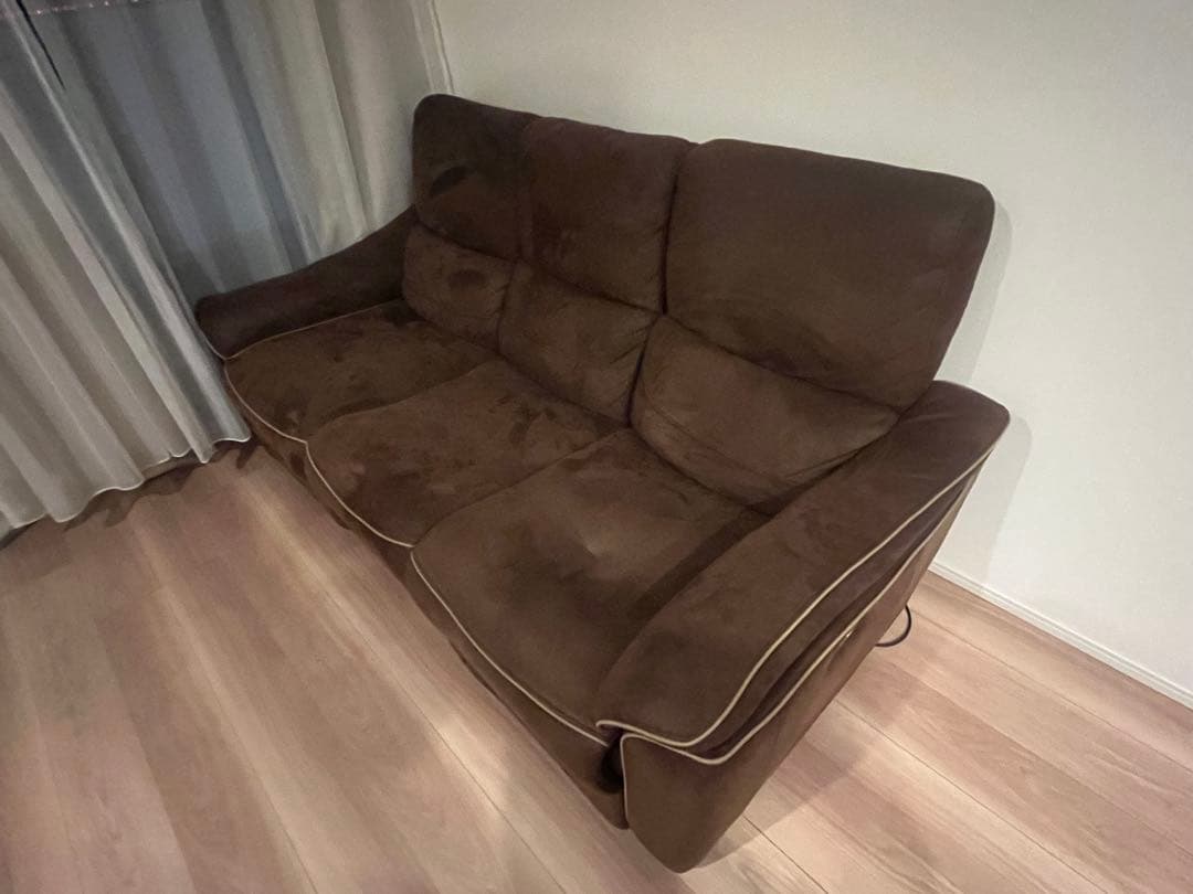 な*あ様 ブラウンリクライニングソファ 3人掛け