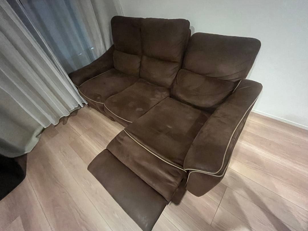 な*あ様 ブラウンリクライニングソファ 3人掛け