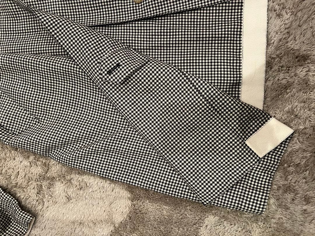 マッキントッシュ ステンカラー ギンガムチェック tomorrowland別注