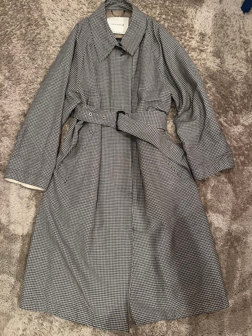 マッキントッシュ ステンカラー ギンガムチェック tomorrowland別注