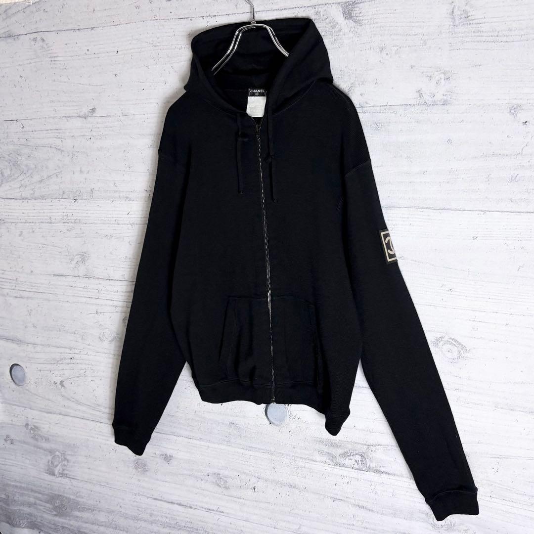 大人気✨️CHANEL ココマーク パーカー ニットジャケット L相当
