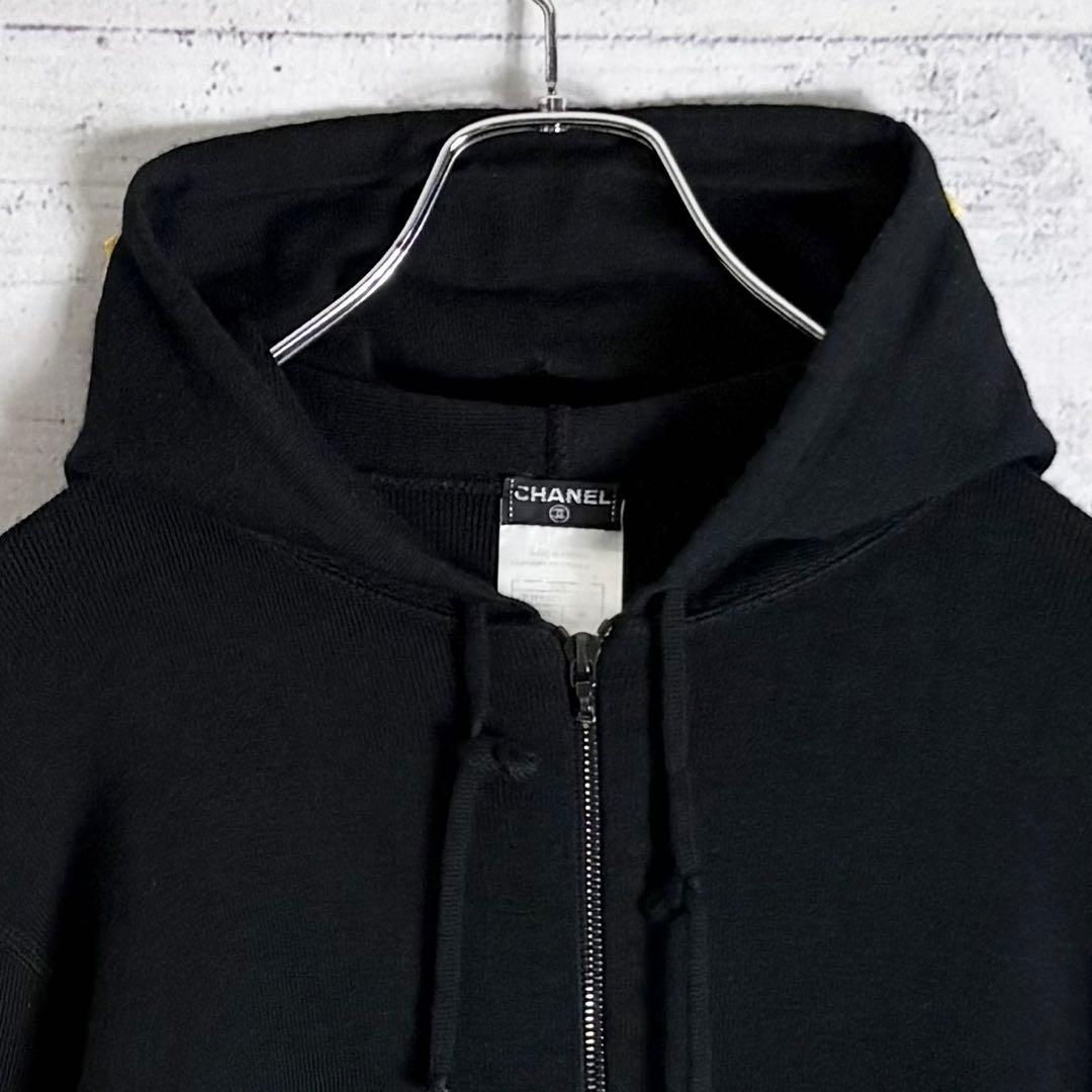大人気✨️CHANEL ココマーク パーカー ニットジャケット L相当