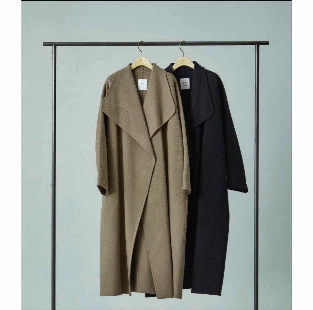 希少 プルミエアロンディスモン ダブルビーバー　ショール リバーコート 36