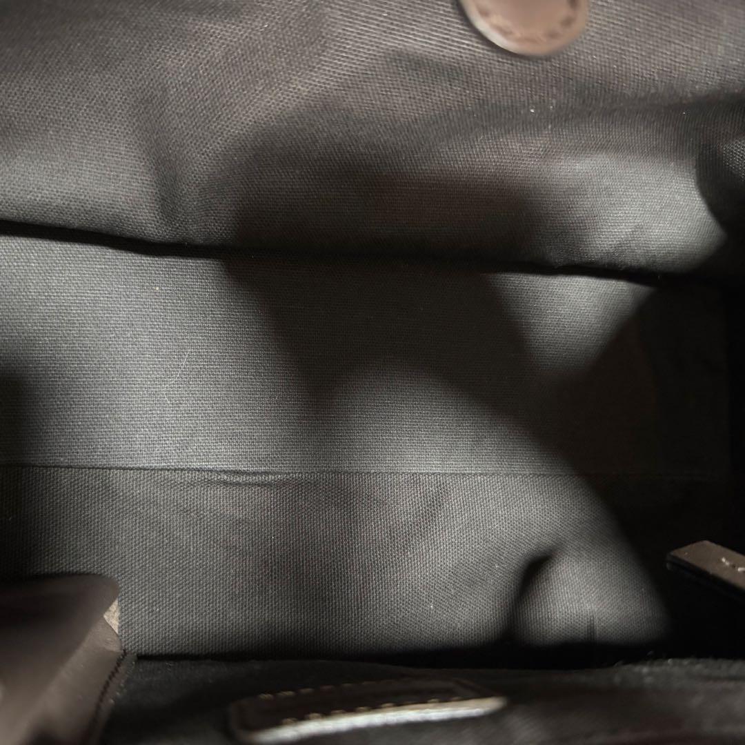 Max Mara トートバッグ　イントレチャート　カラー(ダークブラウン)