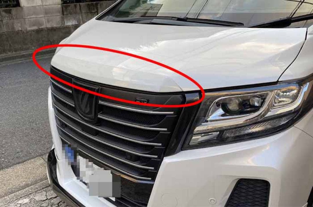 アルファード30前期 ボンネットトップモール LANBO