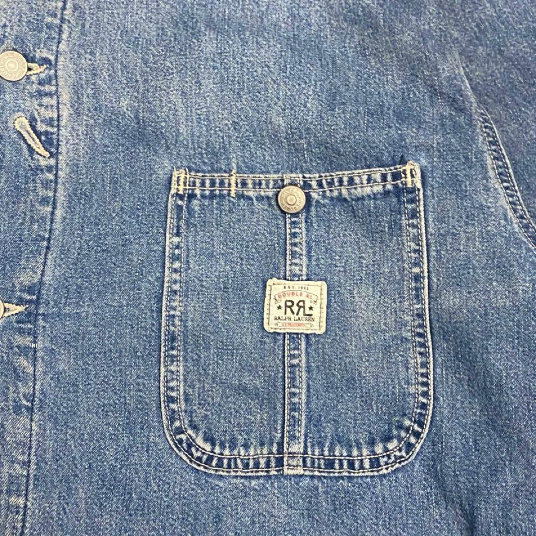 RRL 90's USA製　初期　三ツ星タグ　裏地オンブレ　デニムカバーオール