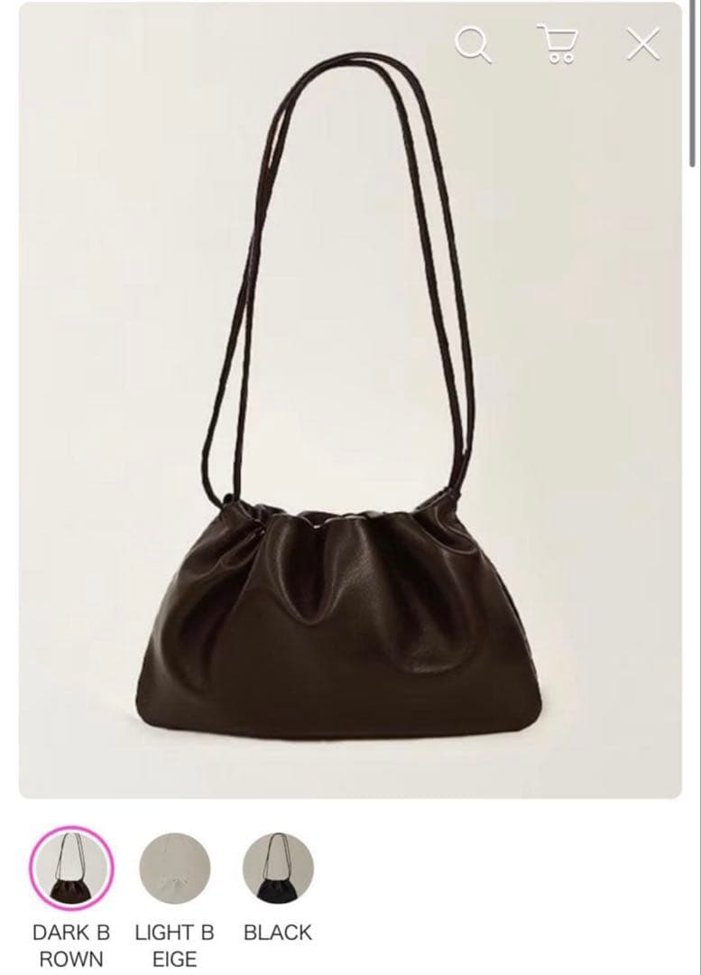 NOTHING WRITTEN NELLA STRAP MINI ブラウン