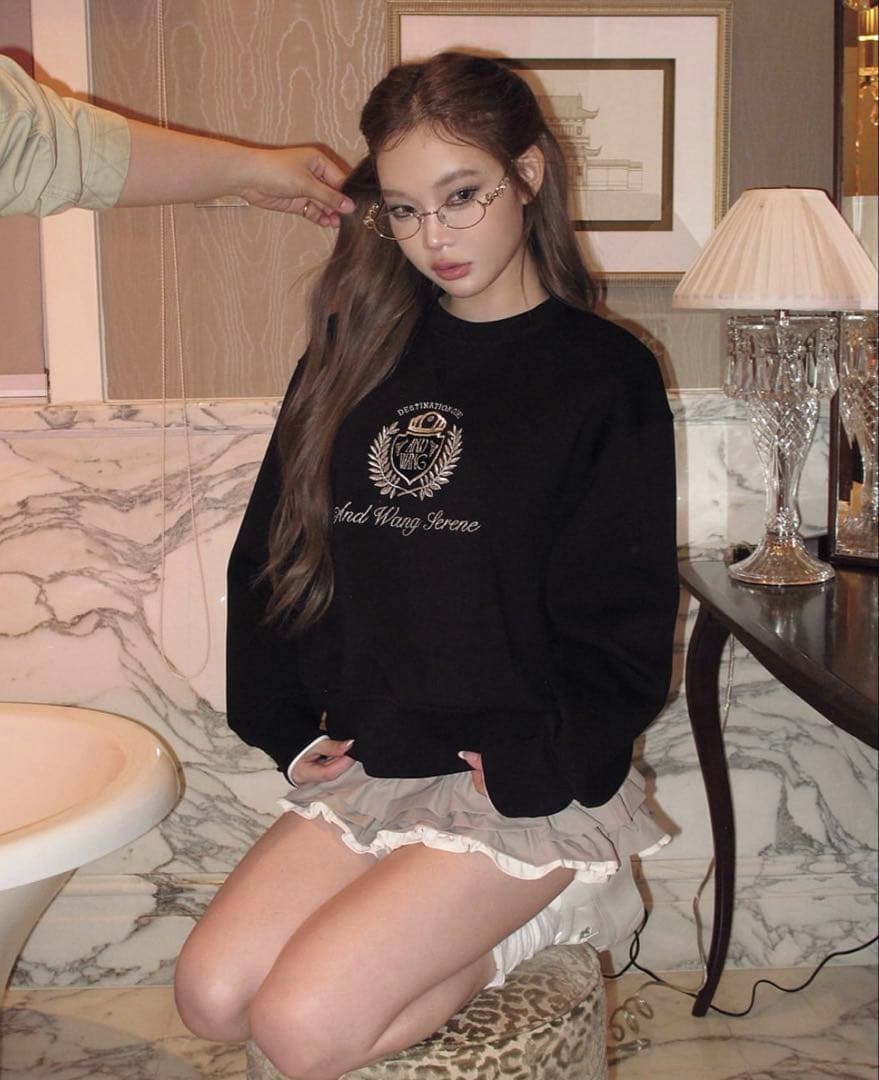 トップス andwang Signature Club Pullover black