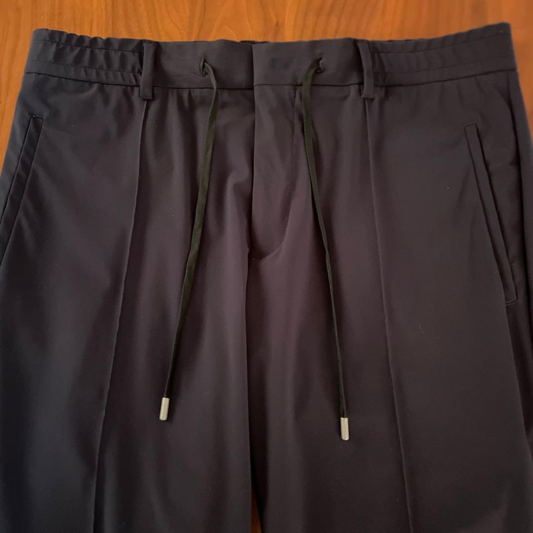 LARDINI ラルディーニ　ネイビーストレッチトラウザーズ