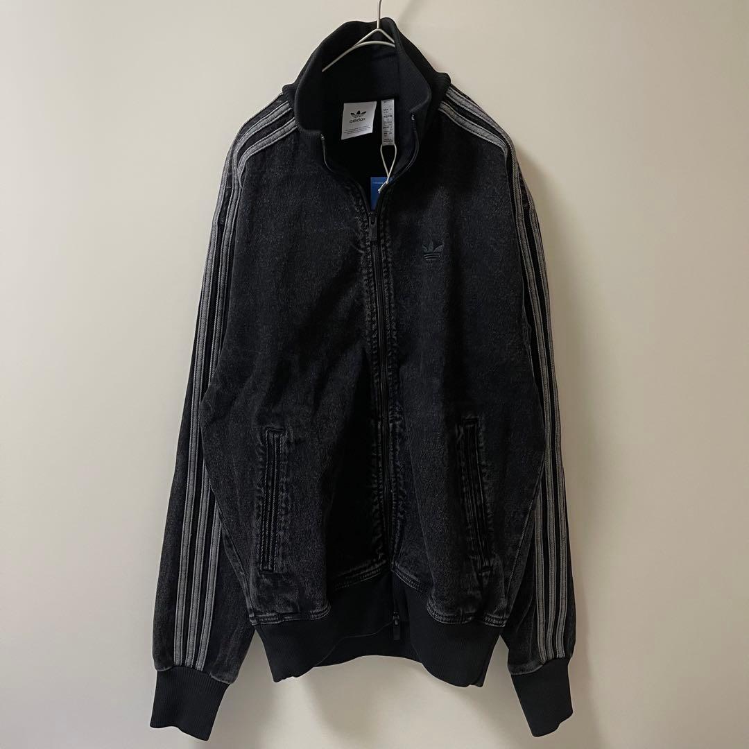 新品4XL】アディダス　デニムジャケットファイヤーバードトラックげんじ