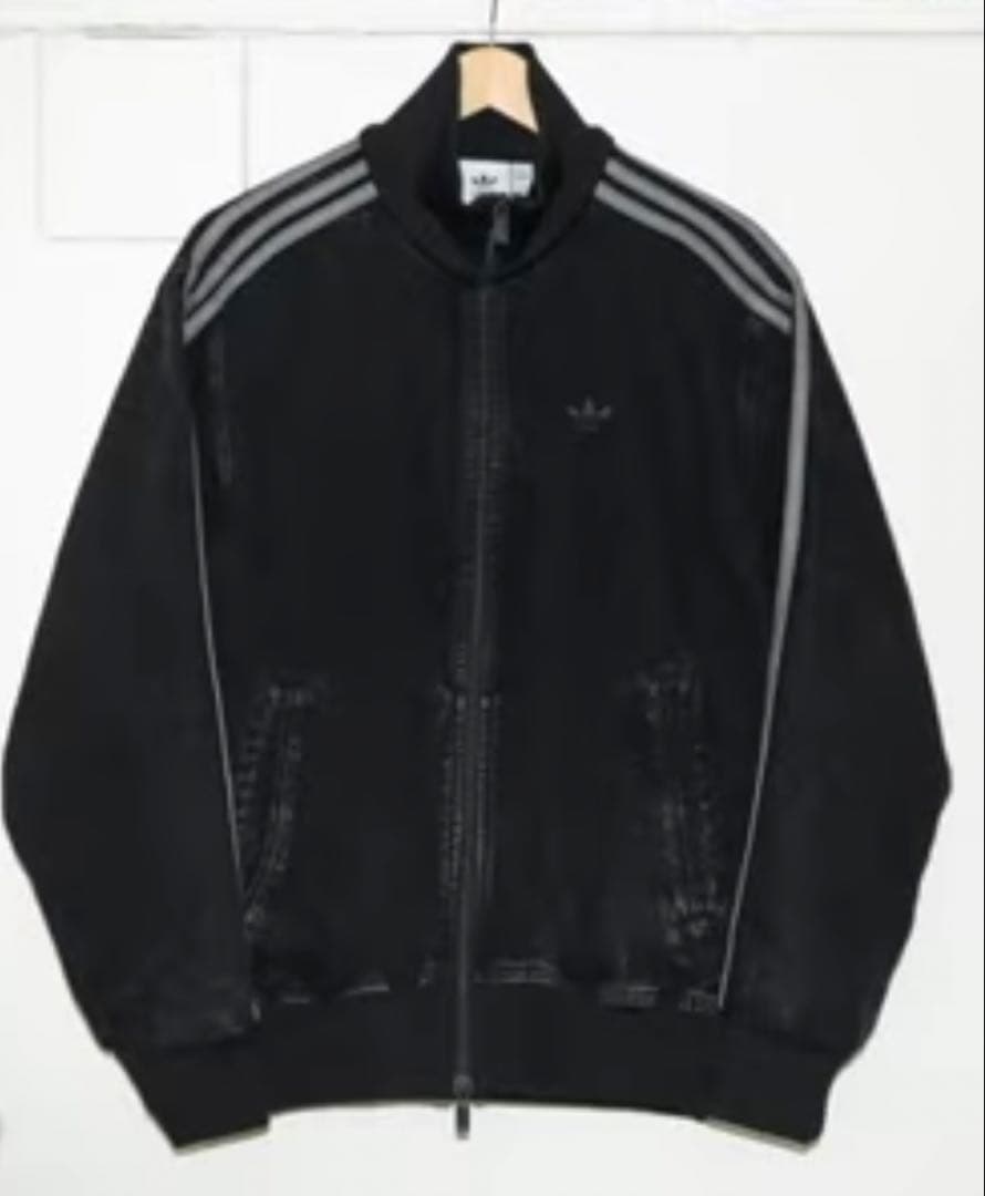 新品4XL】アディダス　デニムジャケットファイヤーバードトラックげんじ