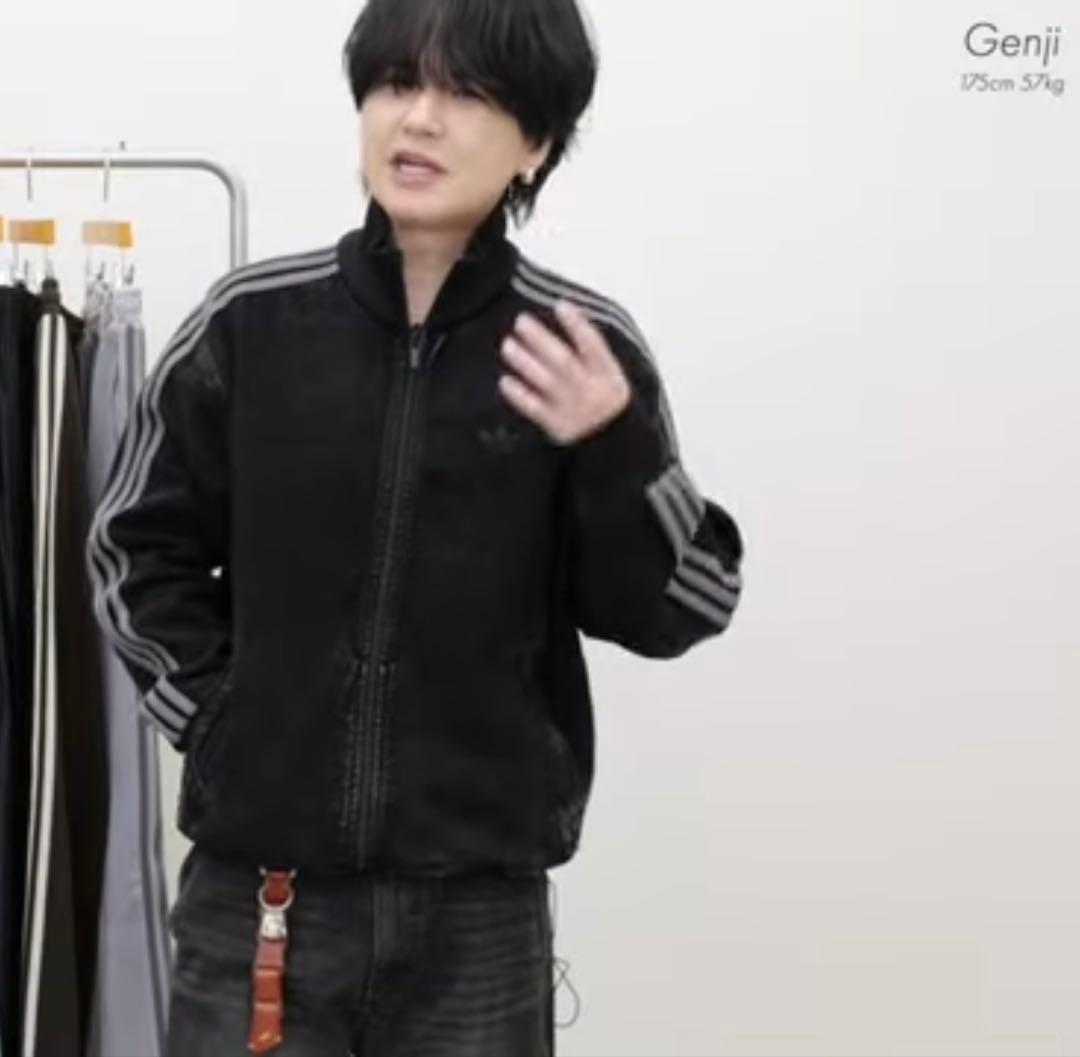 新品4XL】アディダス　デニムジャケットファイヤーバードトラックげんじ