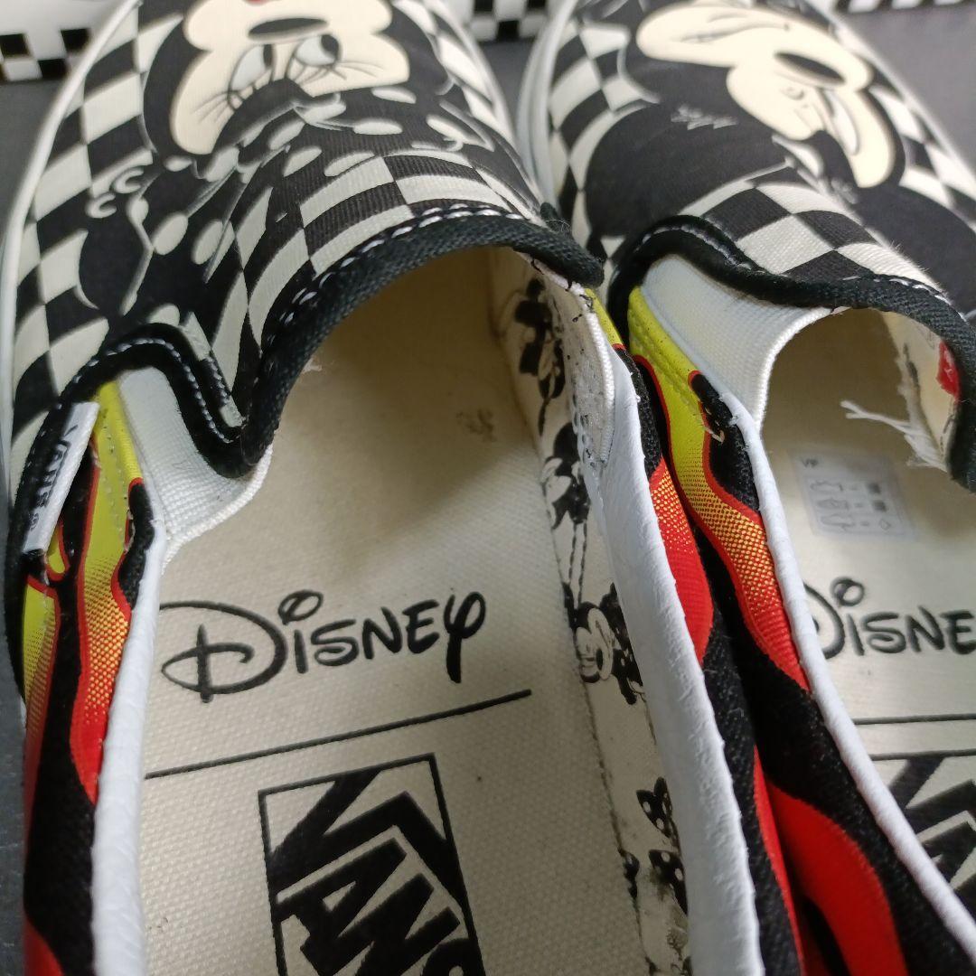 VANS ミッキー ミニー スリッポン　25cm コラボ　ファイヤー