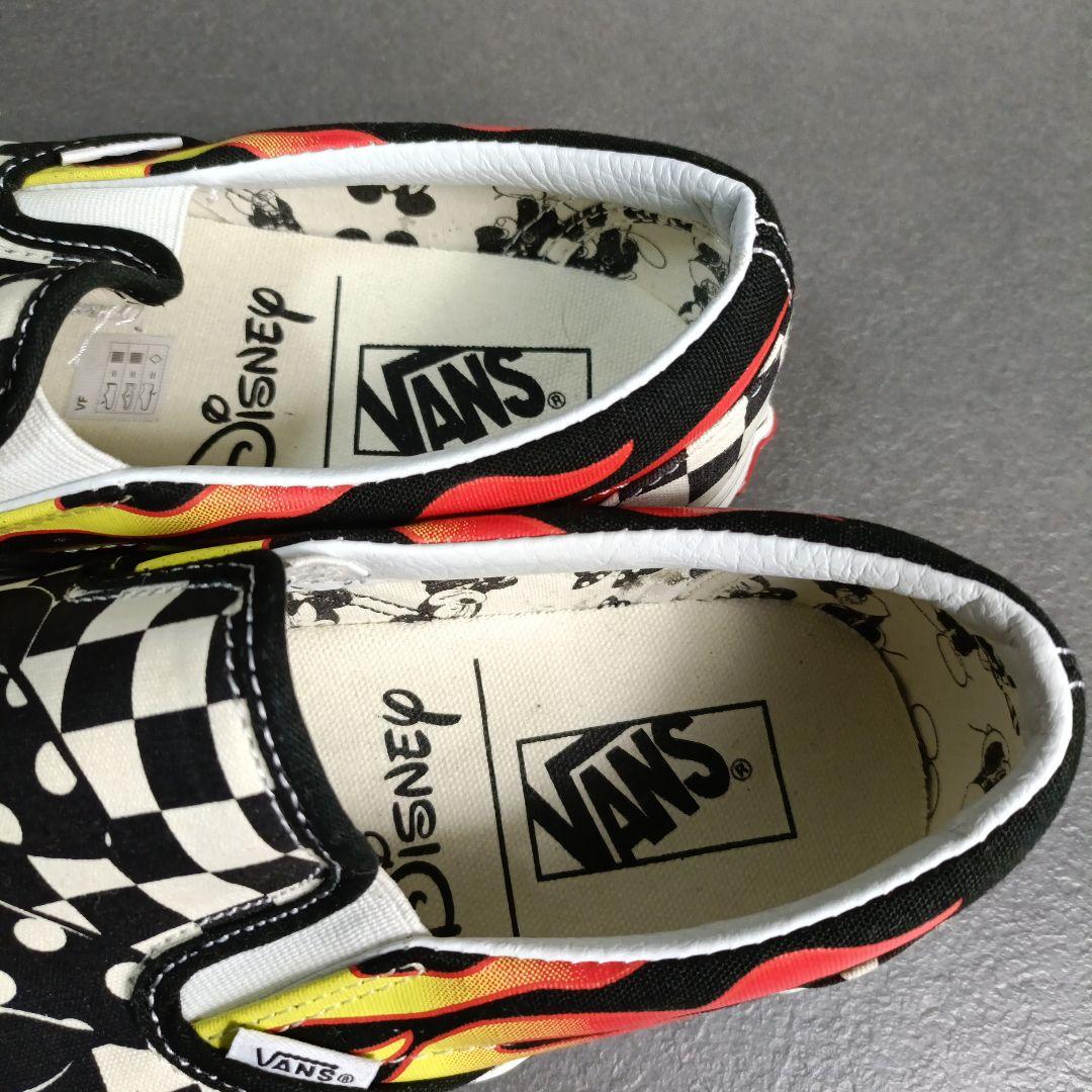 VANS ミッキー ミニー スリッポン　25cm コラボ　ファイヤー