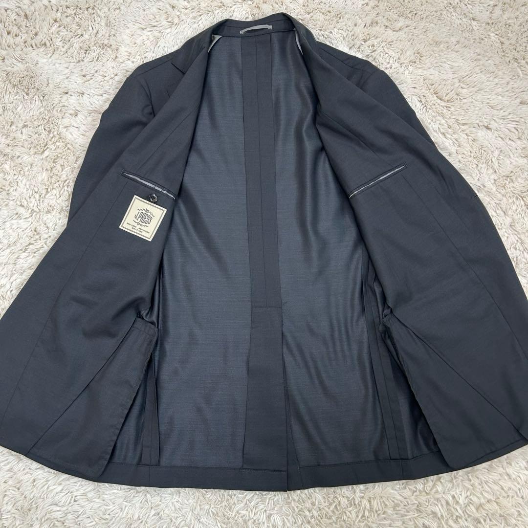 美品 近年モデル JPRESS スーツ グレー AB7 セットアップ シルク混