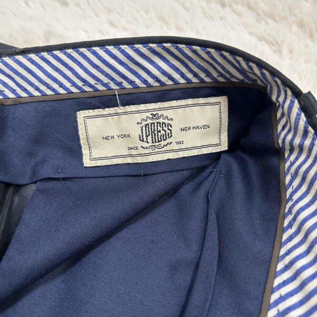 美品 近年モデル JPRESS スーツ グレー AB7 セットアップ シルク混