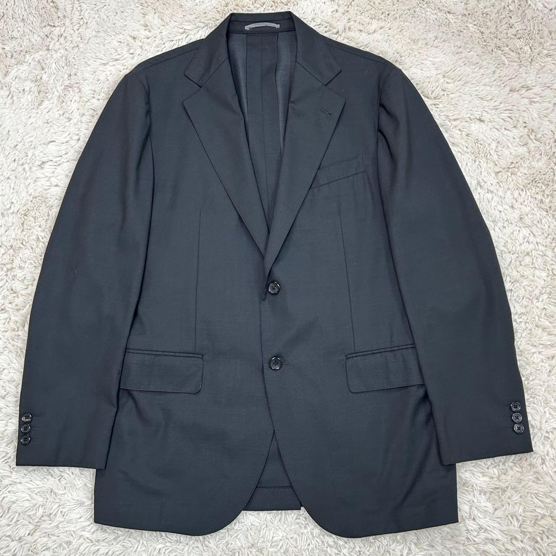 美品 近年モデル JPRESS スーツ グレー AB7 セットアップ シルク混