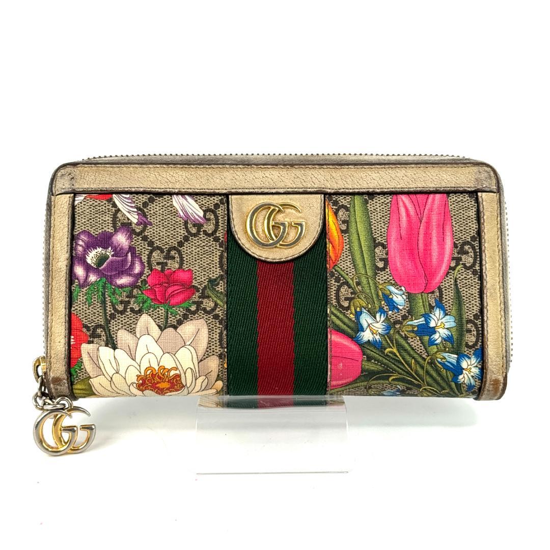Gucci Marmont flora Wallet 523154 フローラ