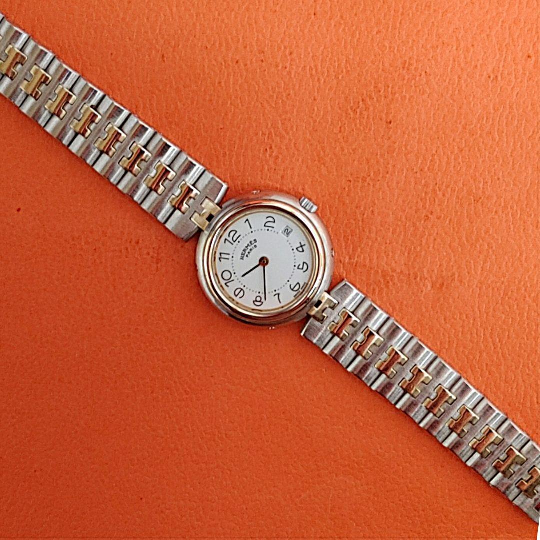 エルメス時計/極極極美品プロフィール/新品電池新品仕上げ正常稼働品/レディース