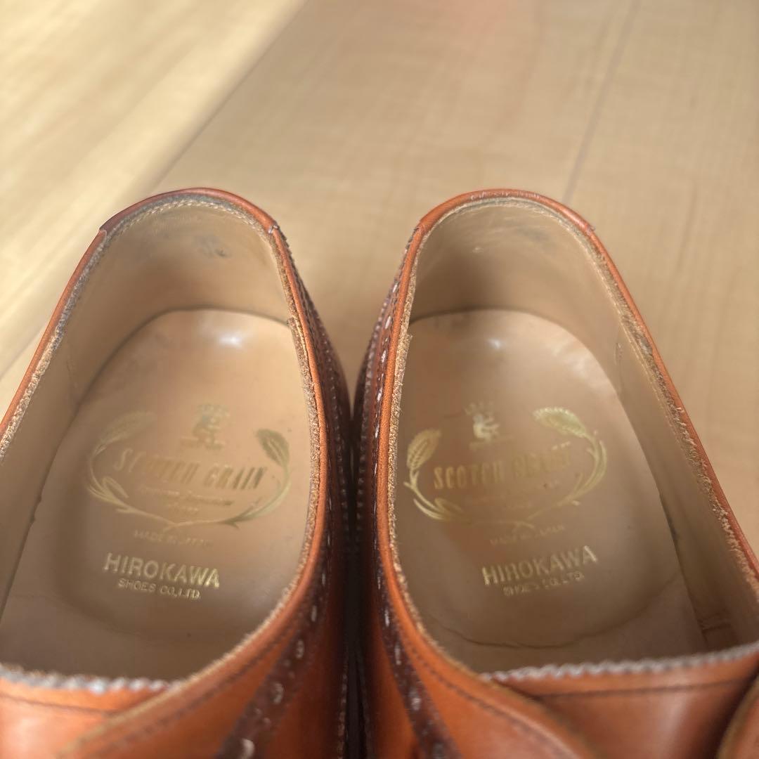 【美品】スコッチグレイン　インペリアルⅢ　ブラウン　25cm