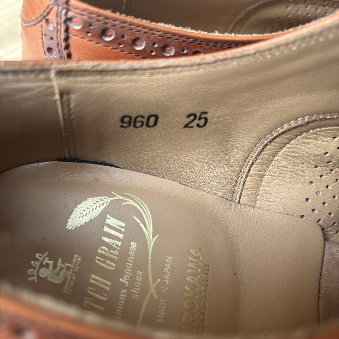 【美品】スコッチグレイン　インペリアルⅢ　ブラウン　25cm