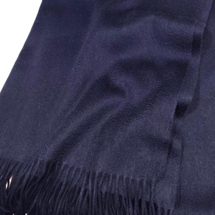 残り僅か値下超大判 100% カシミヤストールマフラー70㎝×200NVY新品