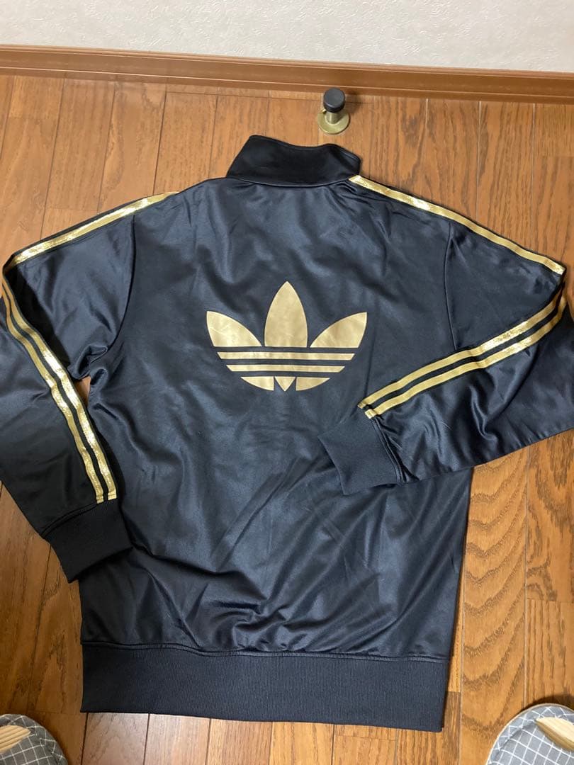 adidas ジャージ　黒金　ファイアーバード　上下下3点セット